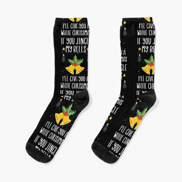 Sock It To Me Women's Novelty Crew Socks "With Bells On!" Fashion New 