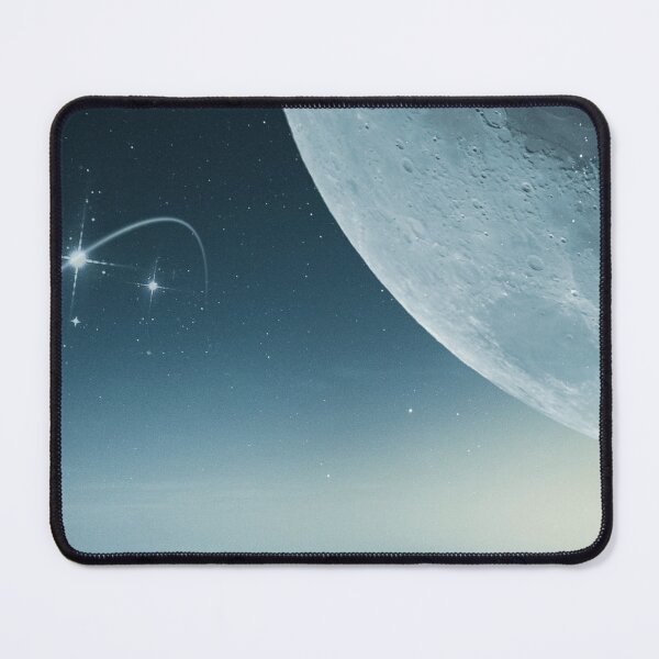 Item preview, Moon beneath snowy path designed and sold by Sunset-1.
