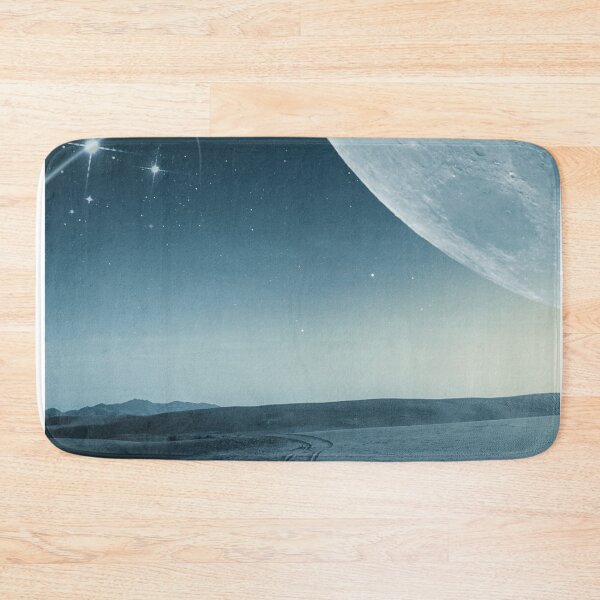 Item preview, Moon beneath snowy path designed and sold by Sunset-1.