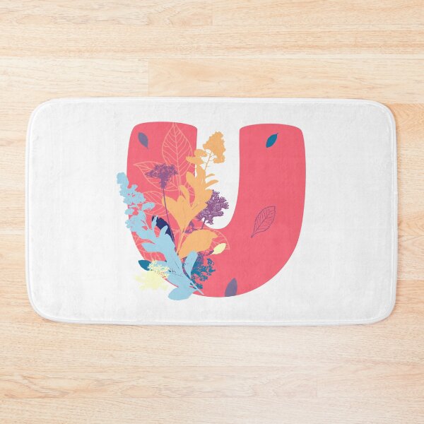 Item preview, Floral Monogram | Pink U designed and sold by MillwoodEngrave.