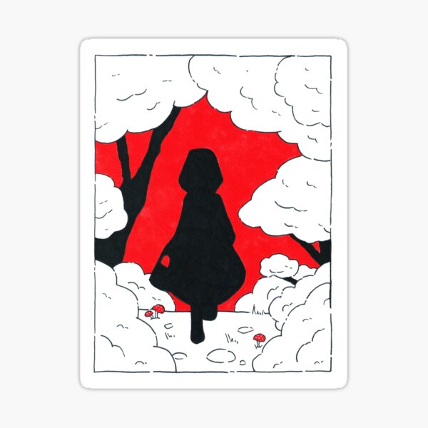 Hey There Little Red Riding Hood Sticker