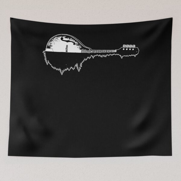 Item preview, Mandolin Trees Reflection 80s Retro Folk Music designed and sold by HansWerne.
