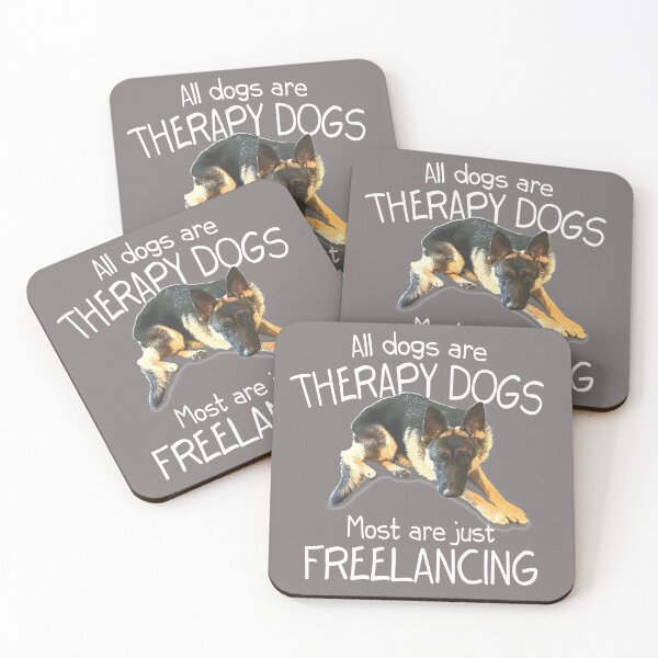 Artikelvorschau, Alle Hunde sind Therapiehunde. Die meisten sind nur freiberuflich tätig entworfen und verkauft von dwarmuth.