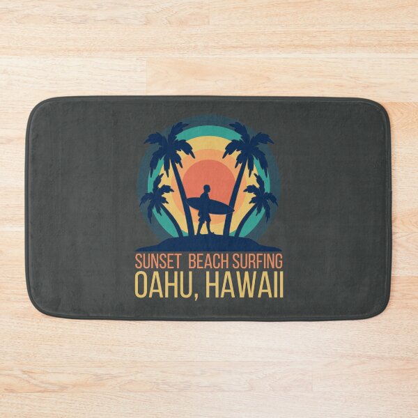 Item preview, Sunset Beach Surfing. Oahu, Hawaii. Retro designed and sold by JellyBeenzz.