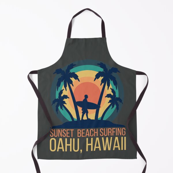 Item preview, Sunset Beach Surfing. Oahu, Hawaii. Retro designed and sold by JellyBeenzz.