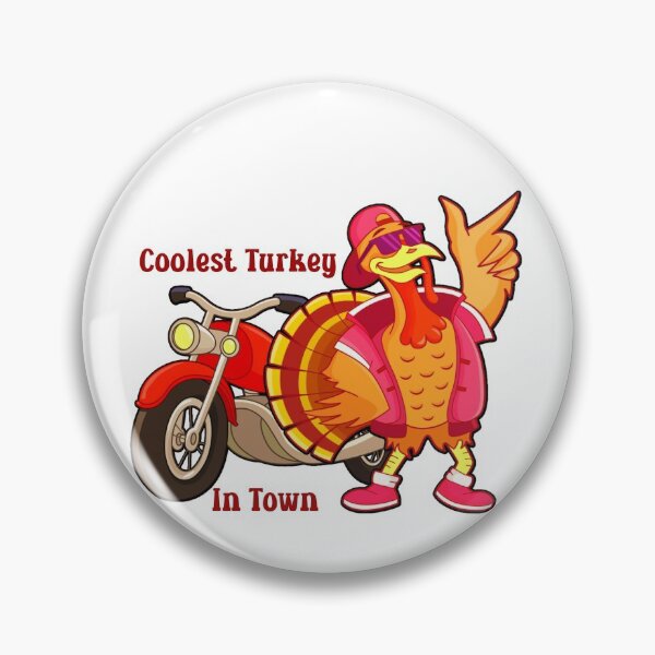 Item preview, Coolest Turkey In Town With A Motorcycle designed and sold by Wheeler-Styl3.