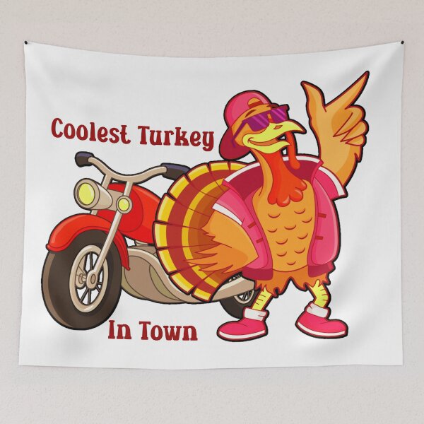 Item preview, Coolest Turkey In Town With A Motorcycle designed and sold by Wheeler-Styl3.