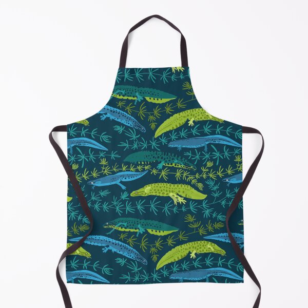 Item preview, newt pattern - blue designed and sold by space-kitten.
