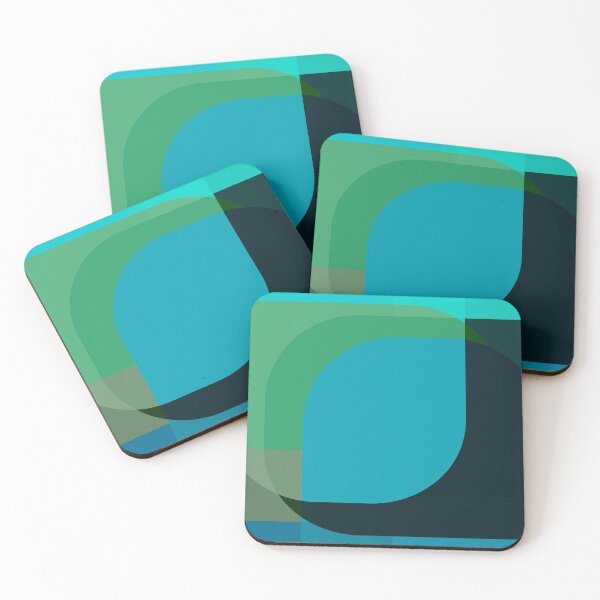 Item preview, Abstract Looping Turquoise designed and sold by bonfimarts.