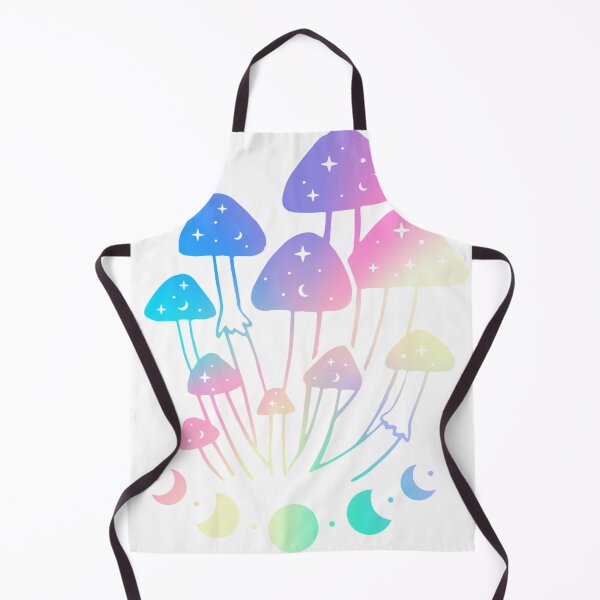 Item preview, Rainbow Colored Whimsical Mushrooms and Moon Phase designed and sold by Pinkmagenta.