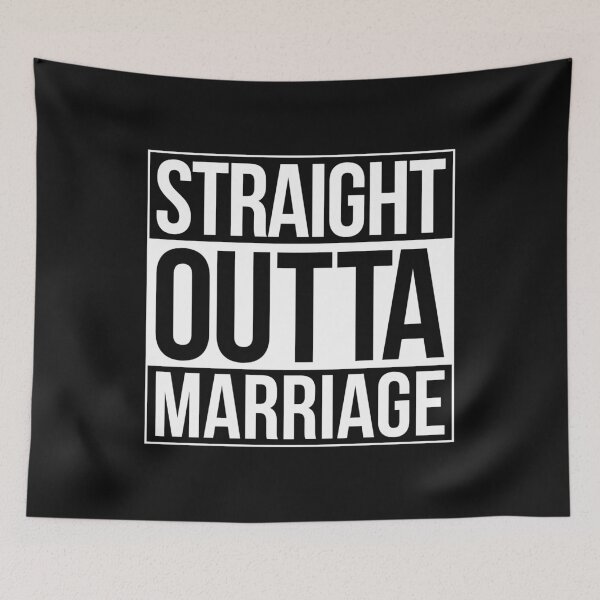Item preview, Straight Outta Marriage designed and sold by Bendthetrend.