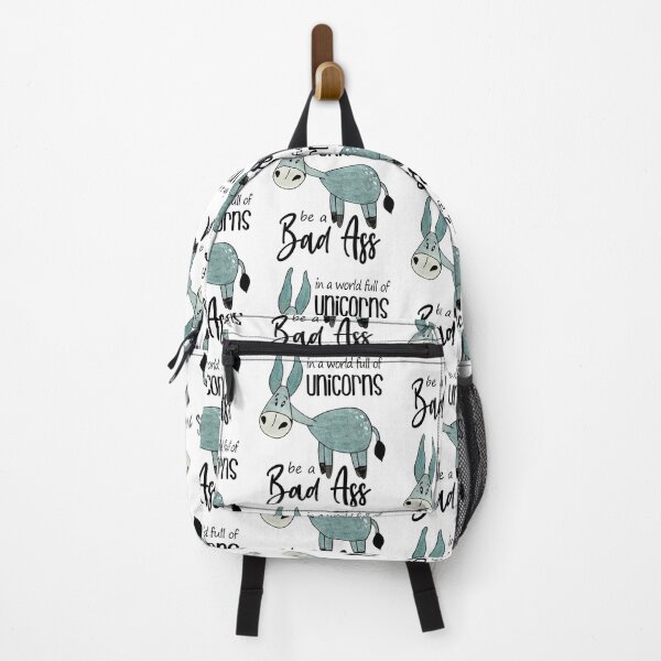 Item preview, In a world full of unicorns be a bad ass - funny quotes, funny donkey designed and sold by Delandor.