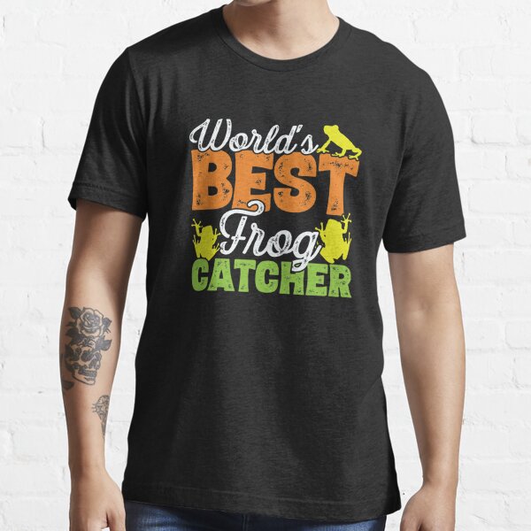 World's best frog catcher - Frog Hunter design Essential T-Shirt for Sale  by theodoros20