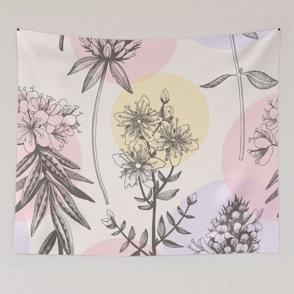 Item preview, Large Floral Watercolor Print Pretty Pattern  designed and sold by Pinkmagenta.