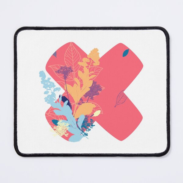 Item preview, Floral Monogram | Pink X designed and sold by MillwoodEngrave.