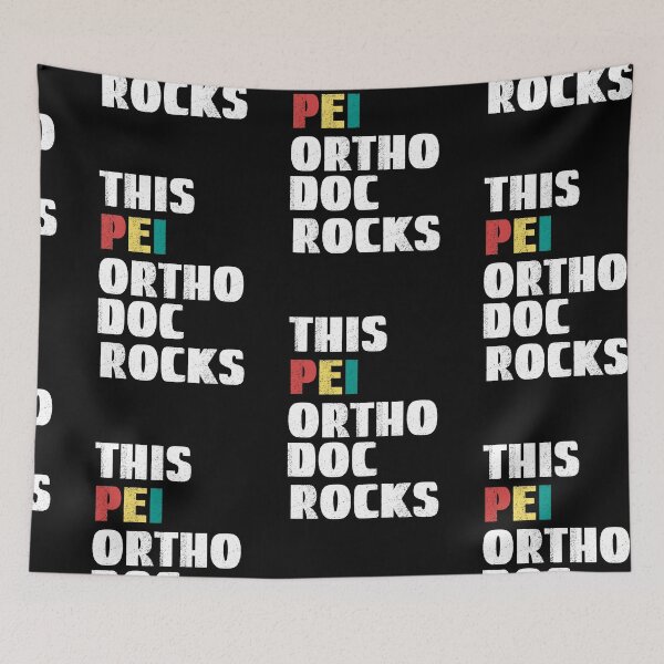 Aperçu de l'œuvre Ortho Doc, ce PEI Ortho Docs Rocks créée et vendue par SportyDogShop.