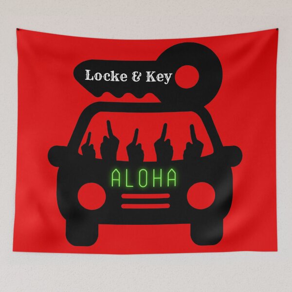 Item preview, Aloha Middle Finger Locke And Key designed and sold by Dogpleasworld.