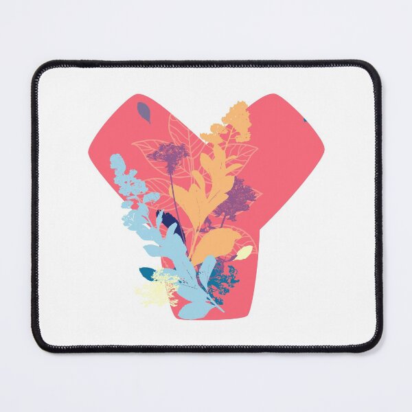 Item preview, Floral Monogram | Pink Y designed and sold by MillwoodEngrave.