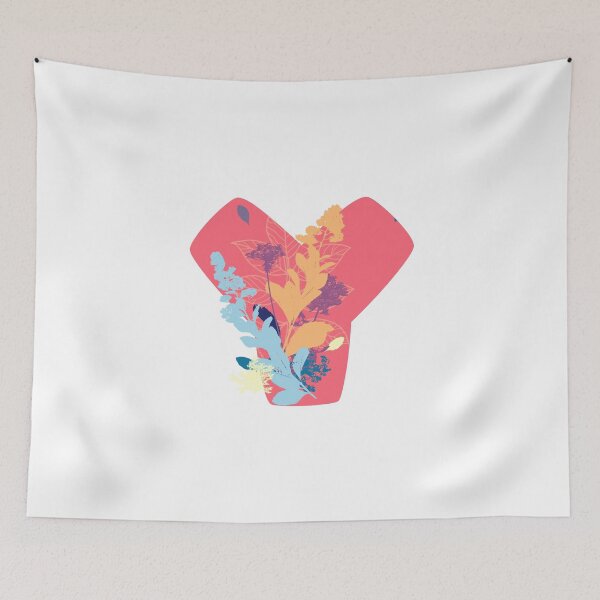Item preview, Floral Monogram | Pink Y designed and sold by MillwoodEngrave.