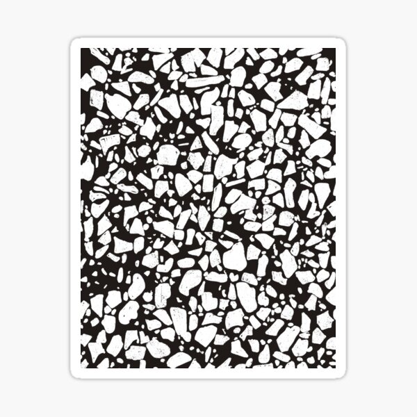 Black terrazzo Sticker