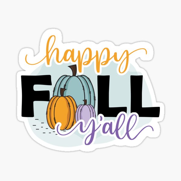 Item preview, Happy Fall Y'all Watercolor Design - Trendy Pumpkin Fall Design for Fall Lovers & Thanksgiving designed and sold by Prince - Bestseller ★★★★★.