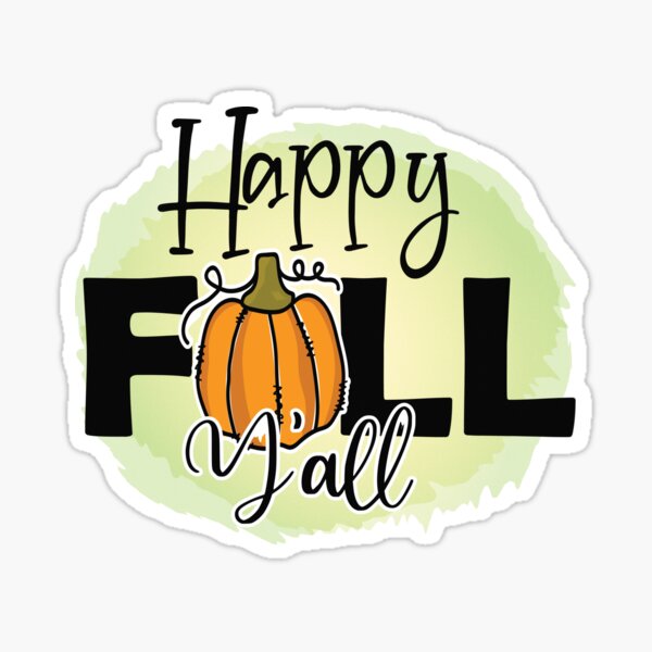 Item preview, Happy Fall Y'all Watercolor Design - Trendy Pumpkin Fall Design for Fall Lovers & Thanksgiving designed and sold by Prince - Bestseller ★★★★★.