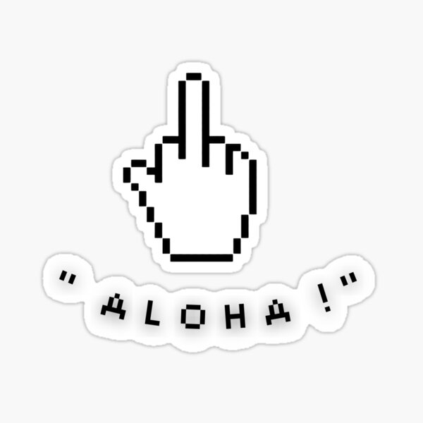 Item preview, Locke and Key -Aloha Middle Finger designed and sold by funny ideas.