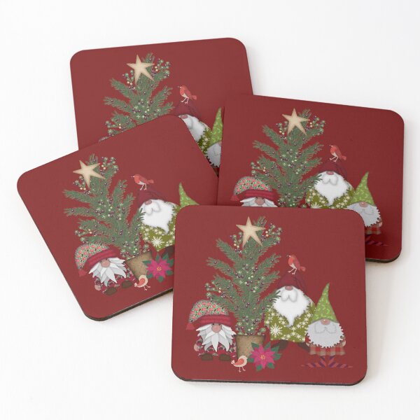 Item preview, Christmas Tree and Gnomes | Pine Berries | Cherie's Art(c)2021 designed and sold by CheriesArt.