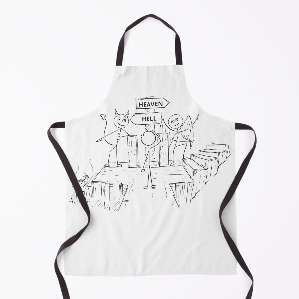 Item preview, Hell Vs Heaven, Good Vs Evil designed and sold by Naked-Alien.