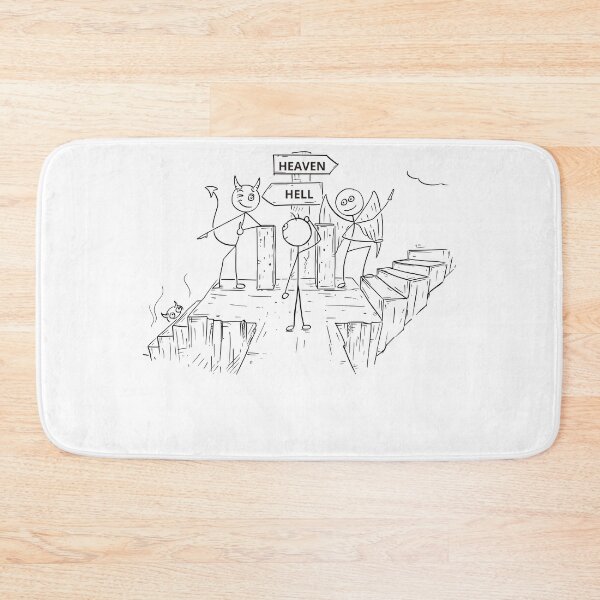 Item preview, Hell Vs Heaven, Good Vs Evil designed and sold by Naked-Alien.