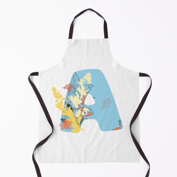 Item preview, Floral Monogram | Blue A designed and sold by MillwoodEngrave.