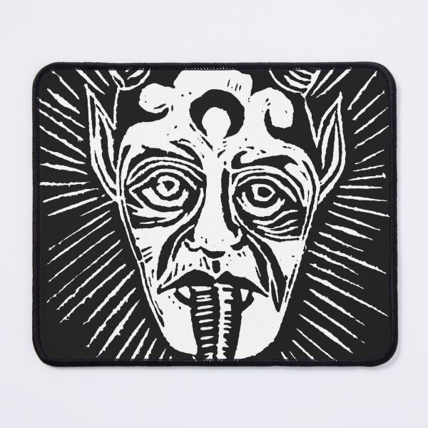 Item preview, Krampus Linoleum Block Print designed and sold by FortyElephants.