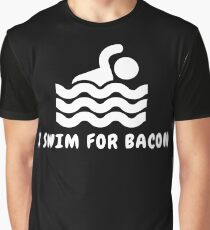 I Swim For Bacon Graphic T-Shirt
