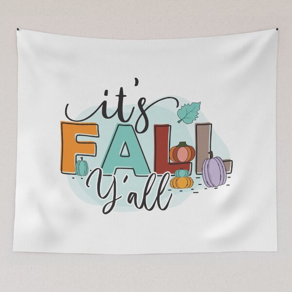 Item preview, It's Fall Y'all Watercolor Design - Trendy Pumpkin Fall Design for Fall Lovers & Thanksgiving designed and sold by Prince - Bestseller ★★★★★.