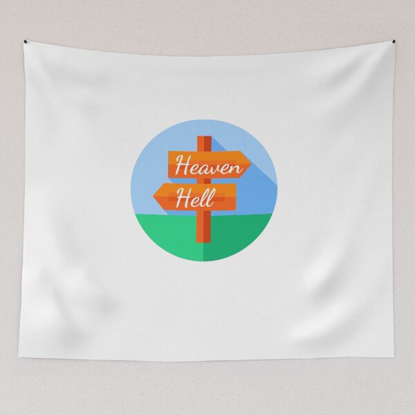 Item preview, Hell Vs Heaven, One Way or the Other designed and sold by Naked-Alien.