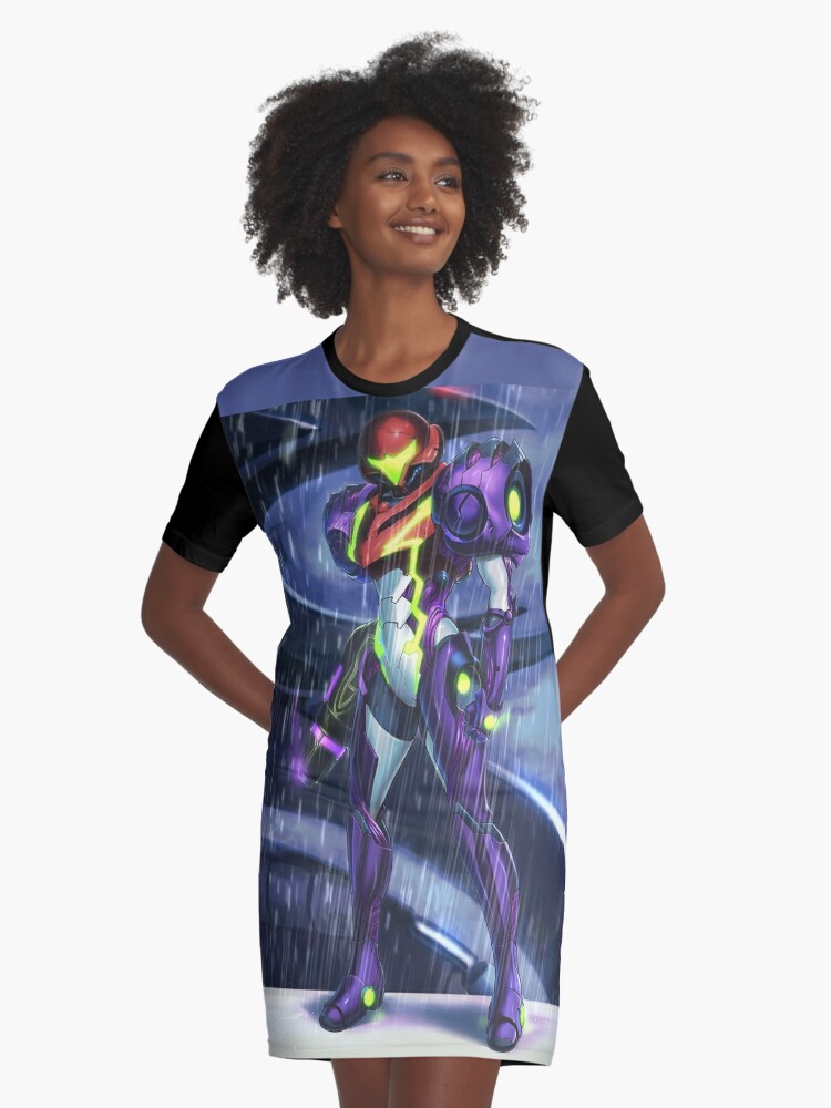 Samus (Dread Gravity Suit) Graphic T-Shirt Dress for Sale by hybridmink