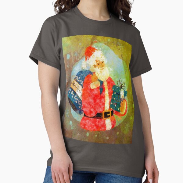 Item preview, Feliz Navidad Vintage Santa Claus con regalos designed and sold by nicpa-art.