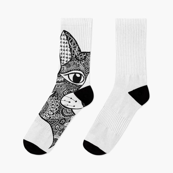 Item preview, Cat zentangle designed and sold by blackblizzard.
