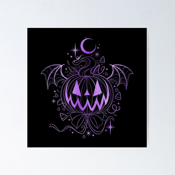 Item preview, Flying pumpkin spooky Halloween  designed and sold by Texdoodles.