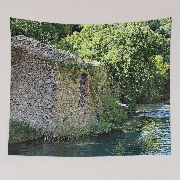 Item preview, Ruined Stone House by the River designed and sold by Anna Lemos.