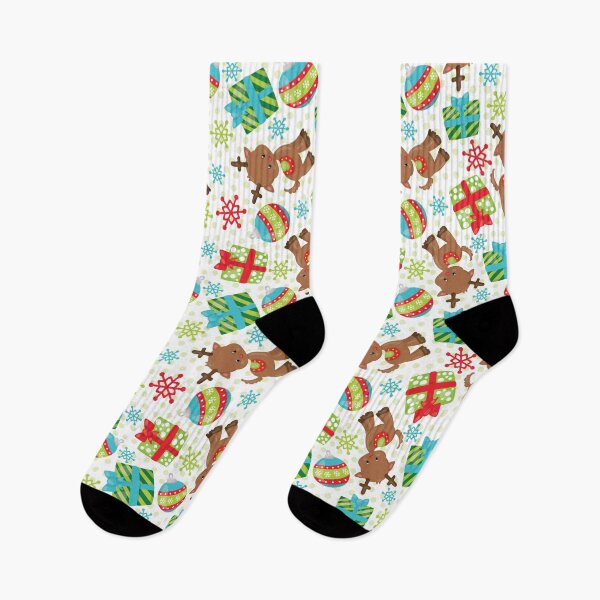 Item preview, Reindeers and gifts - seamless Christmas pattern designed and sold by Kidzz.