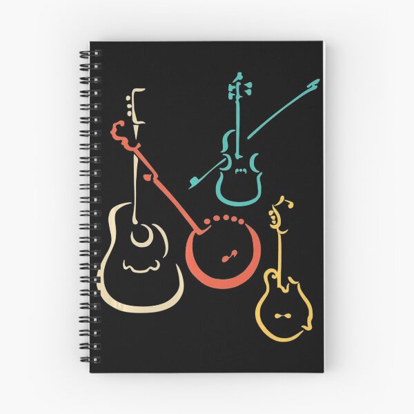 Item preview, Retro bluegrass guitars banjos fiddles mandolins designed and sold by HansWerne.
