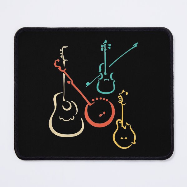 Item preview, Retro bluegrass guitars banjos fiddles mandolins designed and sold by HansWerne.
