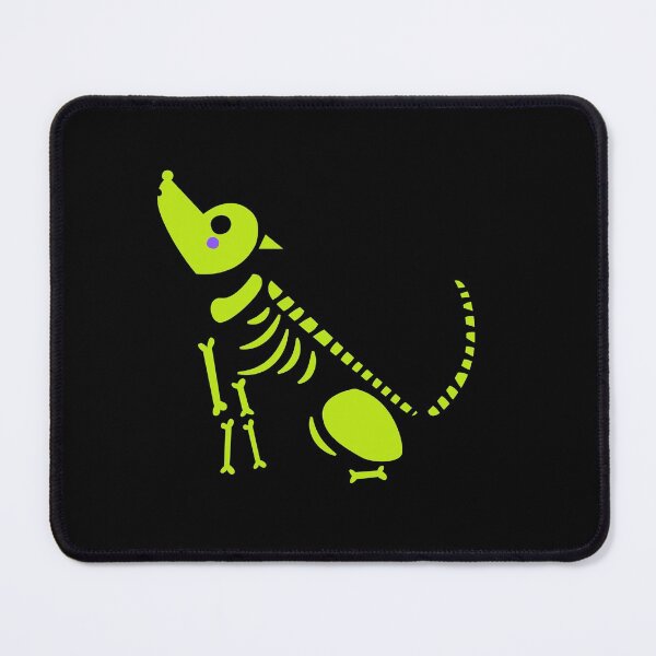 Item preview, Neon Green Skeleton Howling Wolf Simple Bold Design designed and sold by EarthArtDesigns.