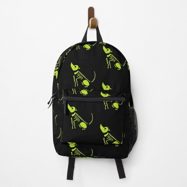 Item preview, Neon Green Skeleton Howling Wolf Simple Bold Design designed and sold by EarthArtDesigns.