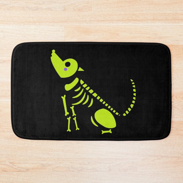 Item preview, Neon Green Skeleton Howling Wolf Simple Bold Design designed and sold by EarthArtDesigns.