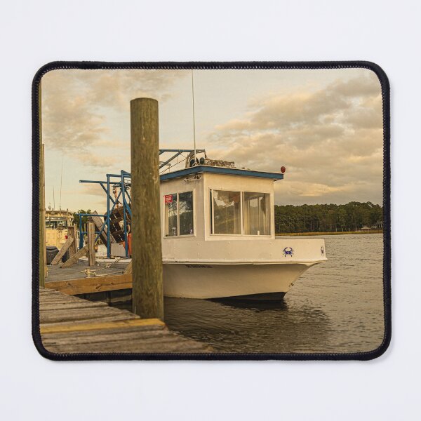 Item preview, Boat fishing in the Intracoastal Waterway. designed and sold by KensLensDesigns.