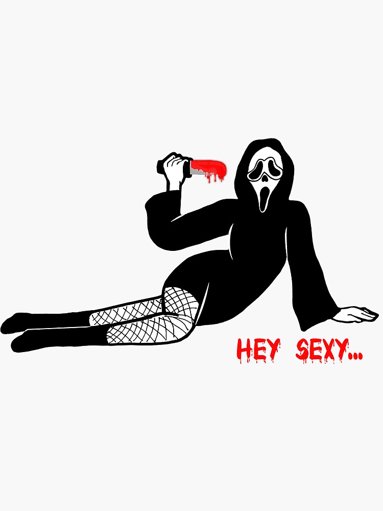 Sexy Ghostface Sticker For Sale By Artemiswitch Redbubble 5939