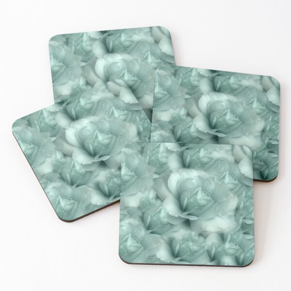 Item preview, Minty Green Large Cabbage Rose Collage designed and sold by JariHawk.