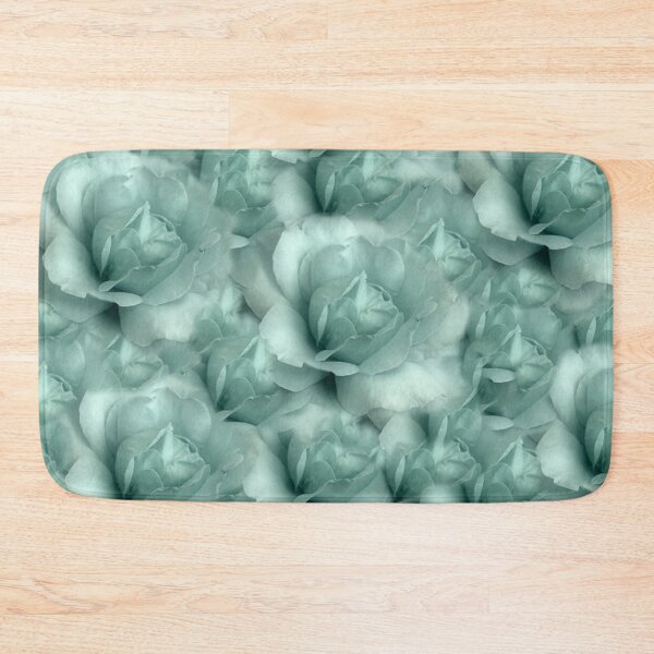 Item preview, Minty Green Large Cabbage Rose Collage designed and sold by JariHawk.